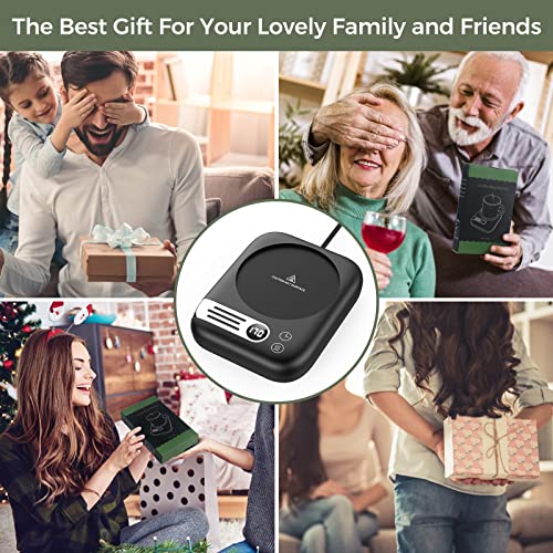 Mug Warmer&Coffee Mug Warmer With 3-Tem Settings, Coffee Warmer For Desk Auto Shut Off, Coffee Cup Warmer For Desk With Digital Display, Smart Cup Warmer For Coffee/Milk/Tea/Beverage/Chocolate #TOP6