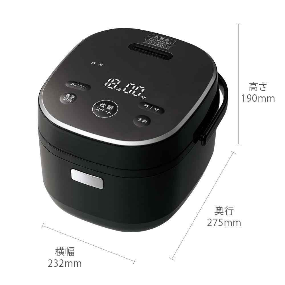 Amazon | 炊飯器 KS-CF05B-B 3合 一人暮らし マイコン パン調理機能