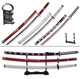 Roronoa Zoro 3 Piece Set Swords,Kitetsu,Shusui,Wado Ichimonji,Zoro Role Play Accessoriesfor Role-Playing and Collection