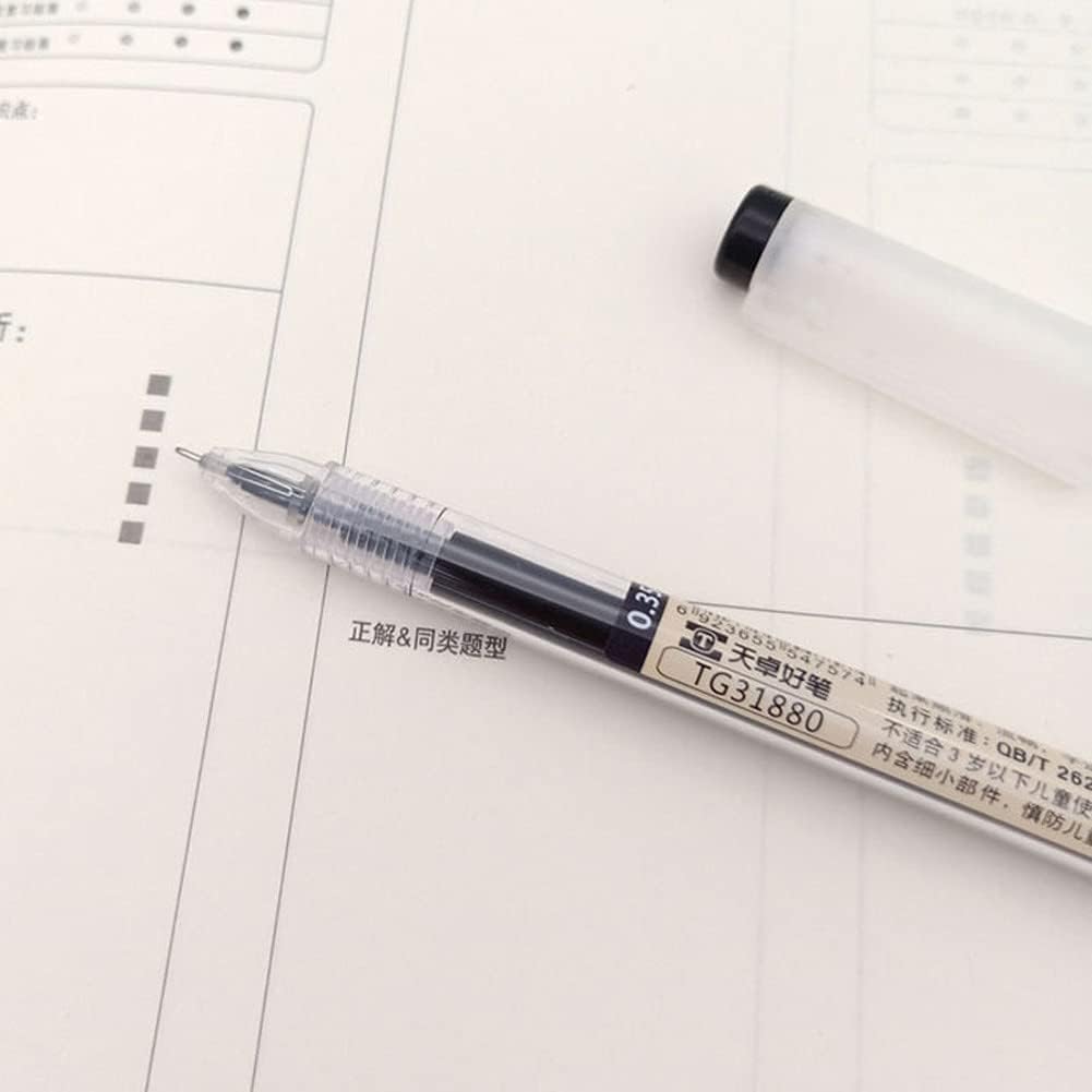 3Pcs Japanese Gel Pen Black Ink Maker Pen School Office Student Exam Writing Stationery Supplies Durable Gel Ink Rollerball Pens (0.35mm) - Image 3