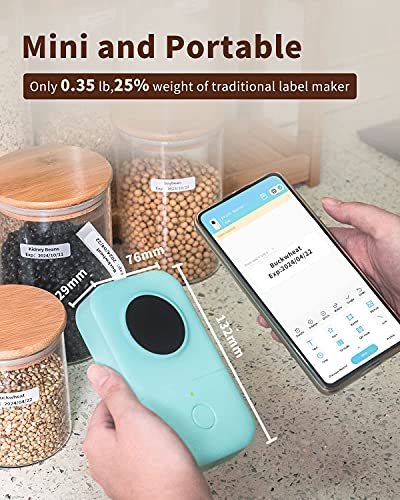 Label Maker Phomemo D30 Mini Portable Bluetooth Thermal Label Printer Name Price Sticker Tag Printer-(D30 Printer with 1 Roll 12mm X 40mm Thermal Paper)-Green Label Maker Phomemo D30 Mini Portable Bluetooth Thermal Label Printer Name Price Sticker Tag Printer-(D30 Printer with 1 Roll 12mm X 40mm Thermal Paper)-Green