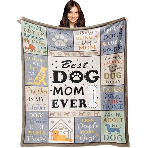 Soft Flannel Dog Mom Blanket