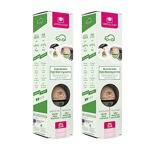 CRISTALINAS | Pack 2 Ambientador Esfera para Coche| Aroma Dama de...