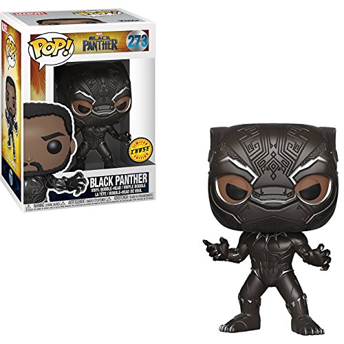 Black Panther (Chase Edition): Black Panther x Funko POP! Figura de vinilo de Marvel y 1 protector...