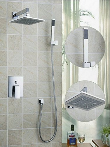 Ensemble de douche contre les jets faibles : pommeau rond 20,3 cm à vaporisateur pluie Gowe