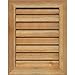 Ekena Millwork GVWVE20X1602RDUWR Vertical Gable Vent Gable Vent, 20"W x 16" (25"W x 21"H Frame Size), Western Red Cedar, Unfinished