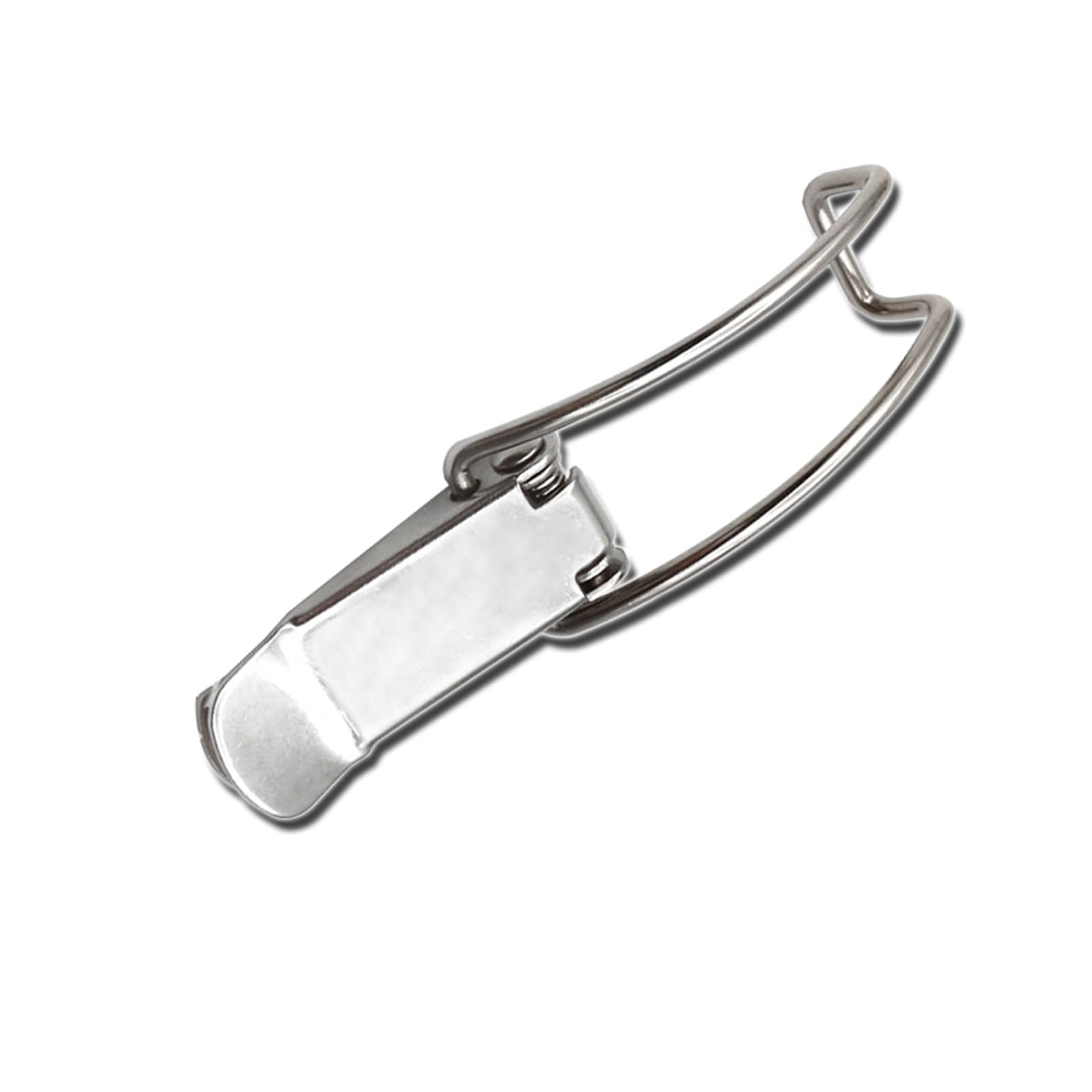 Kzhrqfgvmxb 201 Stainless Steel Spring Toggle Latch Hasp,Catch Clamp Clip,2Pcs Cabinet Box Locks Loaded Iron Hasps For Sliding Door Window Furniture Hardware (Color : Sta(,87Mm)