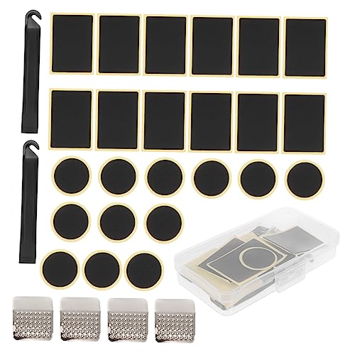 Abaodam 1Set Bike Tire Repair Tool Kit Tire Patch Kit for Quick Emergency Repair of Bikes Atvs Wheelchairs and More Essential Cycling Accessory for Enthusiasts