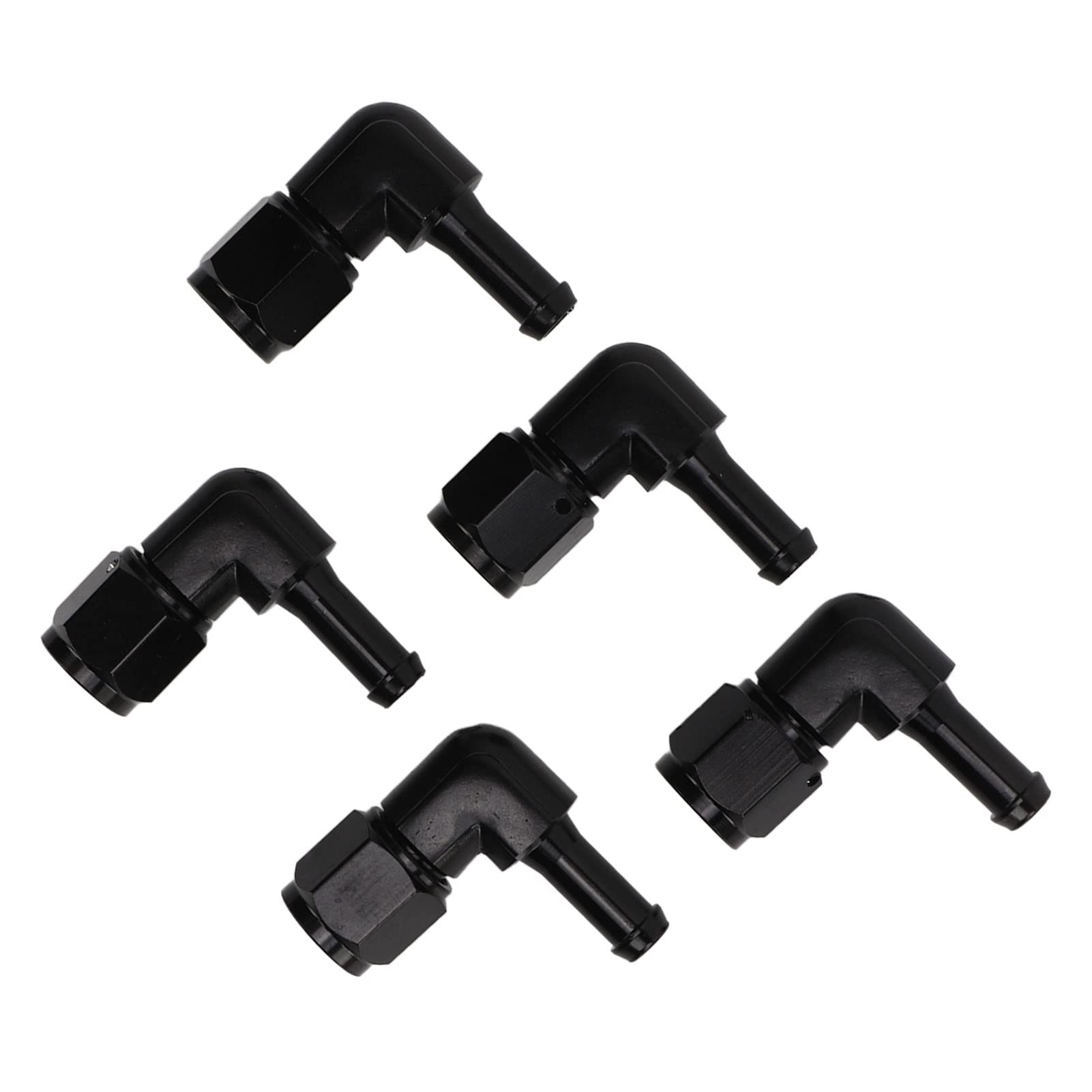 6AN Femmina Tubo Barb Raccordo Adattatore 90 Gradi AN6 a 5/16 Lega di