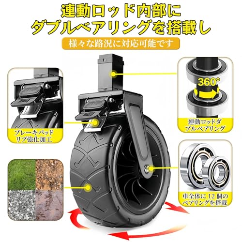 NODIBRO NODIBRO 屋根付き キャリーワゴン プッシュ・プル両用ハンドル STT-LV8A-LYC の商品画像 6