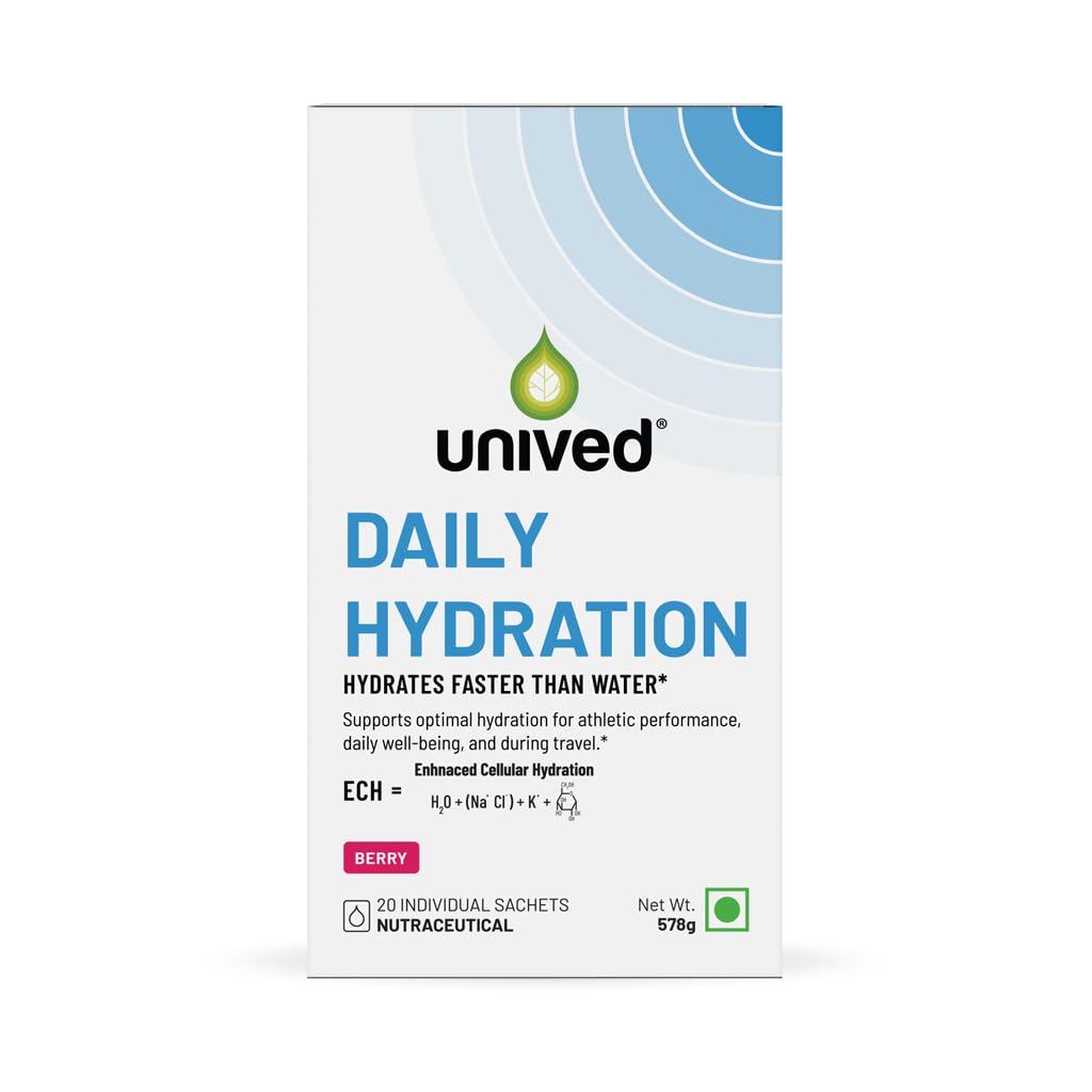 Unived Daily Hydration – Enhanced Cellular Hydration (ECH) with Electrolytes, Supports Athletic Performance, Daily Wellness, and Optimal Fluid Balance – Family-Friendly, (Box of 20, Berry)-image-17