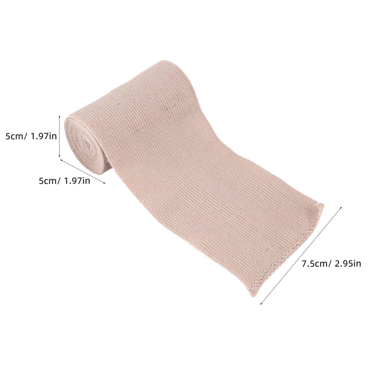 ROSENICE Vendas Médicas Elásticas 2.95X1.96 Pulgadas Rollo De Compresión 4 Piezas Con Clips Metálicos Extras Para Soporte De Brazo Tobillo Y Lesiones Deportivas