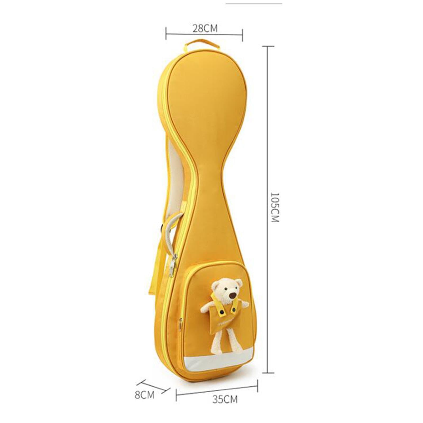 Baoblaze Funda de Transporte para Instrumento Chino de Cuerda, Diseño Moderno Y Funcional, amarillo