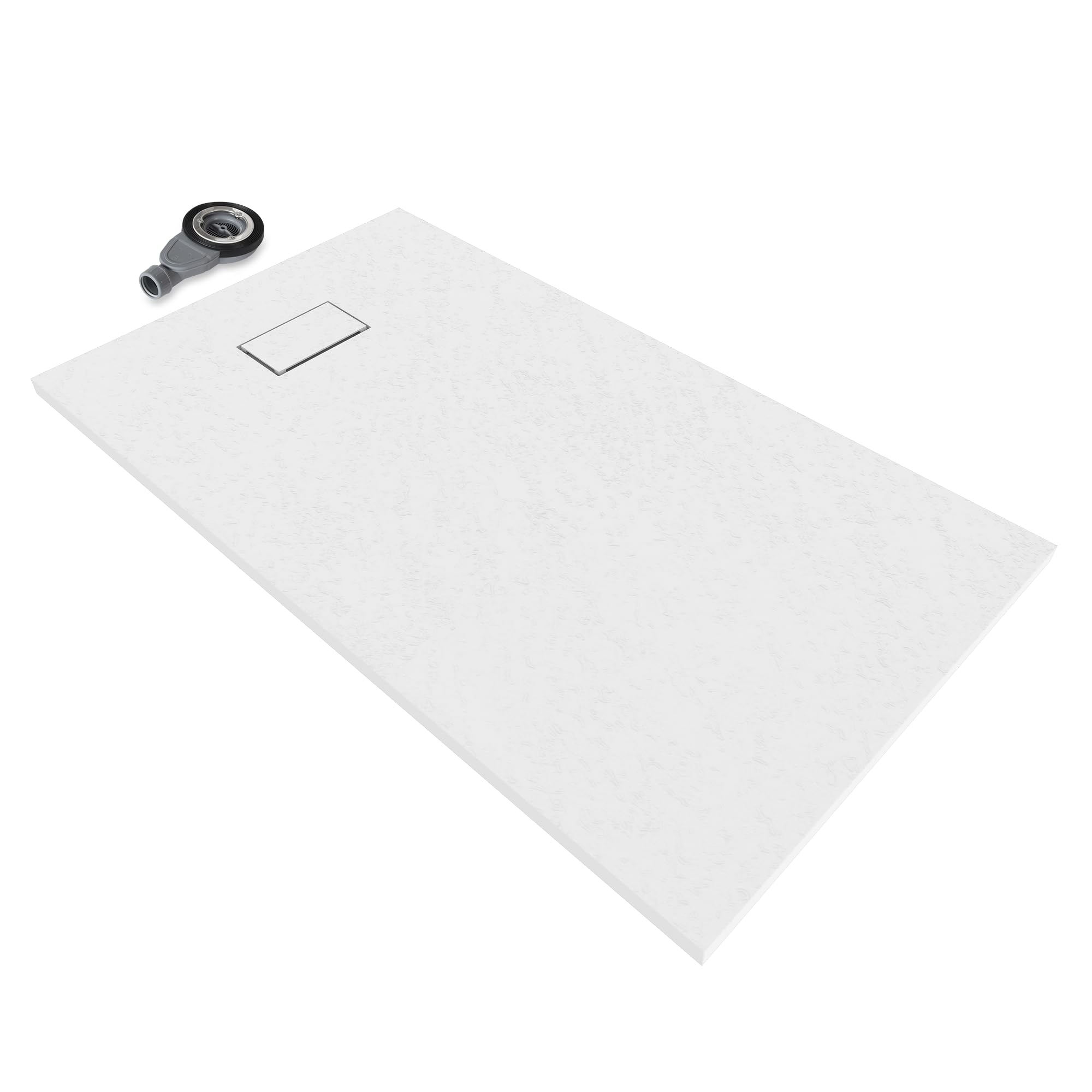 SMC Duschwanne 140x90 cm - Extra Flache und Robuste Duschtasse