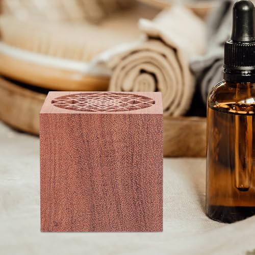 Difusor de aceite esencial madera aromaterapia decorativo miniatura 5