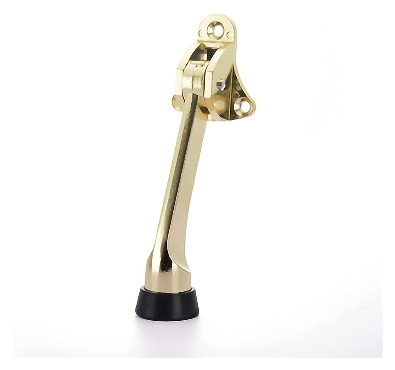 Door Stopper, Stopper Kick Door Kickstand Height-Adjustable Rubber Buffer Tip Foot-Operated Easy and Convenient(Yellow)
