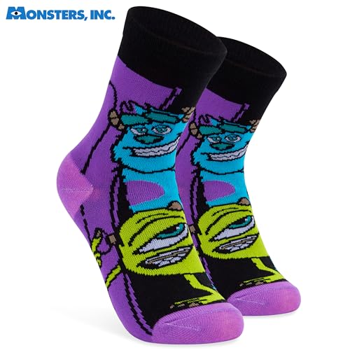 Disney Boys Socks Monsters Inc 5 Pack of Ankle Socks Size 12-7 Comfy Breathable Crew Socks for Kids Teenagers Boys Gifts4