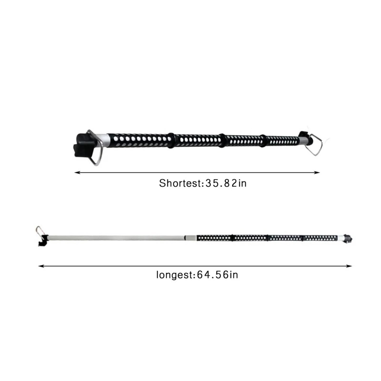 Muzhen Store Appendiabiti for Auto Lunghezza Regolabile Universale esteso Appendiabiti for Auto Appendiabiti Asta for Vestiti Appendiabiti Porta Abiti Organizzatore for la casa