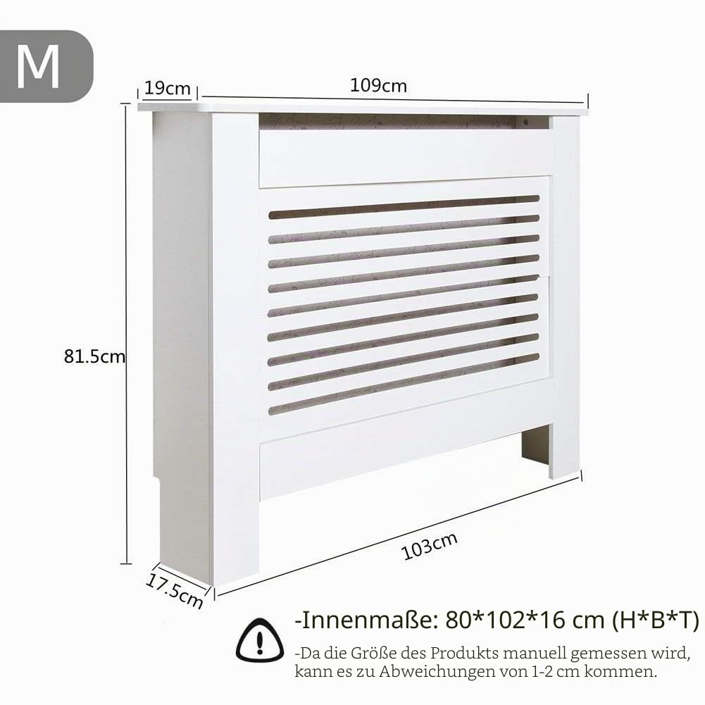 Mondeer Heizkörperabdeckung, Holz, Horizontal, M:109cm
