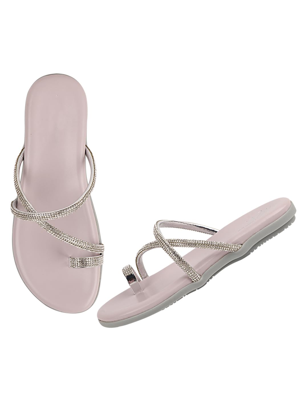 TRYME Comfortable & Trendy Flat Sandals Fashionable Party & Wedding/Casual Flat Sandals For Womens & Girls (B0D87FGVSS) Amazon Price History, Amazon Price Tracker