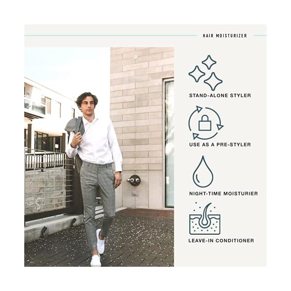 CRVFT Daily Leave in Conditioner For Men [OIL] | Men's Hair Moisturizer | Hair Oil For Men | For Dry and Damaged Hair (Thick, Curly, Frizzy, Long, & More) | Scented | (3oz) AM