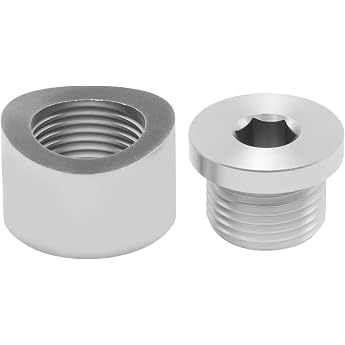 Lambda Sensor Connector M18 x 1.5 Welded Spund Nut for Exhaust Manifolds Custom Exhaust Systems Collectors