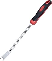 KLDOLLAR Weed Puller Tool - Stainless Steel Dandelion Weeder with Soft Grip, Two-Pronged Fork for Easy Lawn Garden Weed Removal