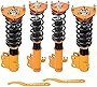 maXpeedingrods Coilover Adjustable for Subaru Forester (SF) 1998-2002, 24 Level Adjustable Damper Spring Shock Absorber, Suspension Kit Strut Lowering Kit by 1-2” with Adjustable Camber Plate