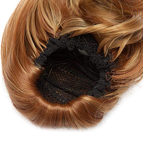 Hair Bunpdo Chignon Topknot ut Synthetic For Women Girn to Blonde)