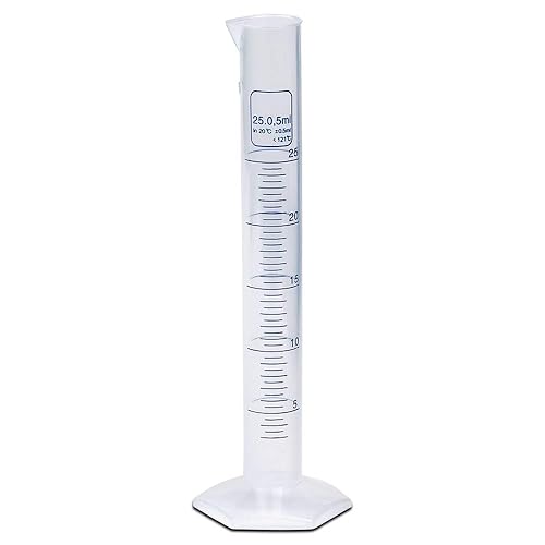Miniatura 8 de Cilindro graduado de plástico de 16.9 fl oz, graduaciones impresas y moldeadas, escala métrica única, polipropileno, Karter Scientific 237N1 (caja