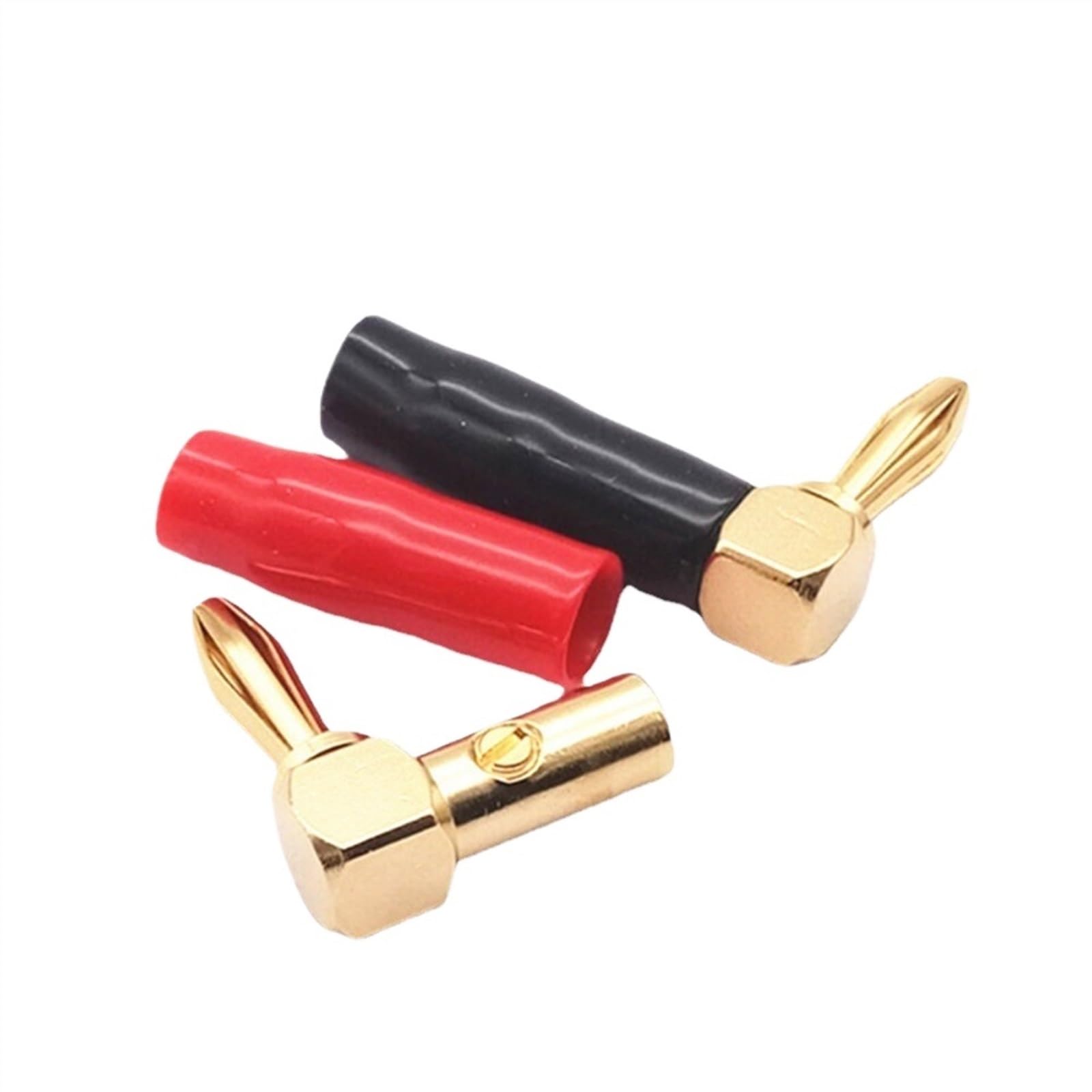 Connettore for altoparlante audio placcato in oro da 4 mm 25 paia di connettori for altoparlante placcati in oro con vite chiusa(12 Pieces)