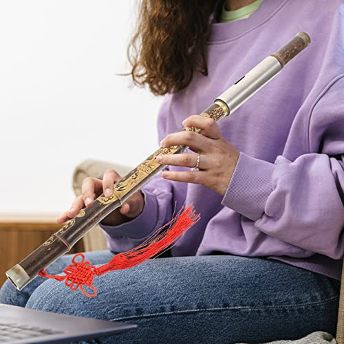 Vaguelly Wooden Flute Wooden Flute Wooden Flute Wooden Flute Wooden Flute Student Flute Traditional Vertical Bamboo Flute F Key Bawu Wind Instrument Folk Wind Instrument Wooden Flute Shakuhachi #TOP3
