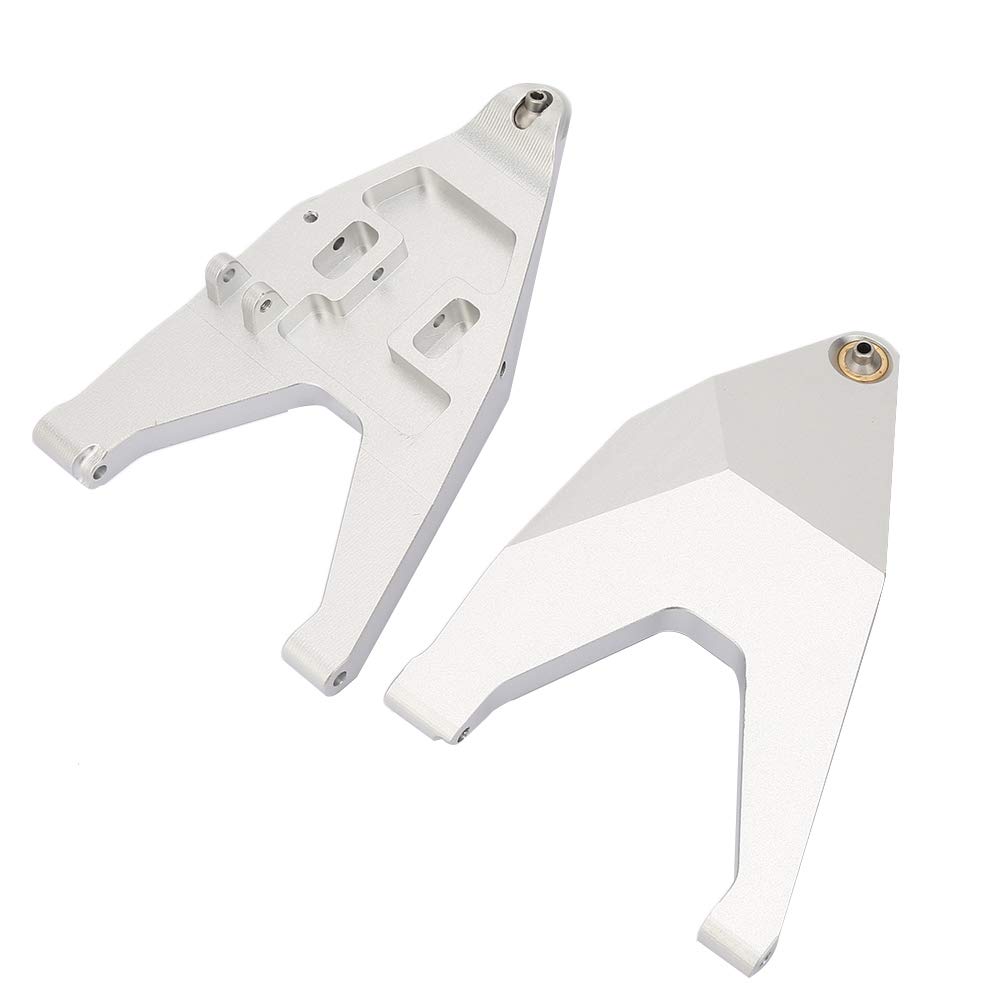 Drążek holowniczy przedniego dolnego zawieszenia Obrabiany CNC stop aluminium Trwałe akcesoria do modernizacji dla TRAXXAS UDR RC Ciężarówka krótkiego kursu Czarny Srebrny (Srebrny)
