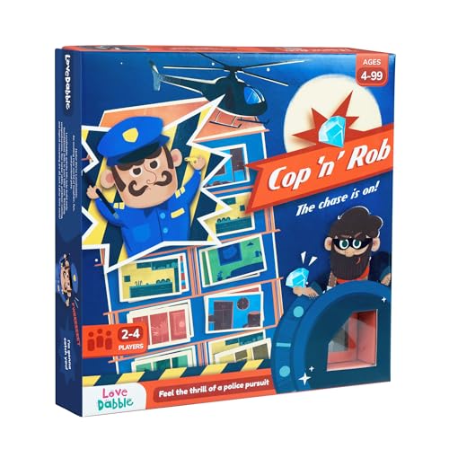 LoveDabble Cop N Rob:Catch The Thief and Save The Diamonds from The Vault| Play & Solve Mysteries | Multiplayer Games for Ages 4+ | Unique Birthday Gifts for Boys and Girls