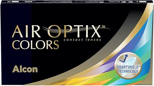 Air Optix Colors Brilliant Blue Lentes de contacto de reemplazo mensual, Pack de