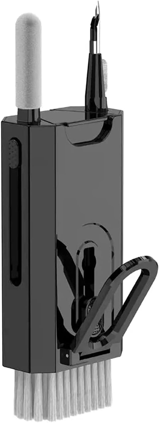 COOLBABY 8 in 1 Keyboard Cleaning kit, Cleaner for Airpods, Earbuds, Headset, Laptop Cleaner with Brush Portable Electronics Keyboard Cleaning Tools, Cleaner Keycap Puller Kit (BLACK) Brand: Generic