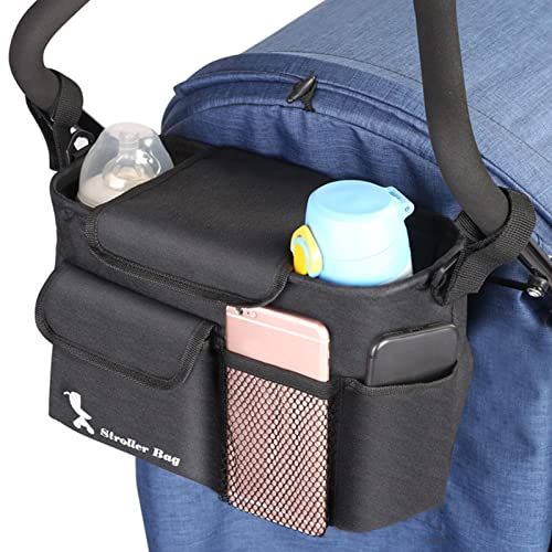 Caneem Bolsa organizadora para cochecito, bolsa organizadora para cochecito de bebé para mamá, gran capacidad, multifunción, bolsa organizadora ligera, accesorios para cochecito