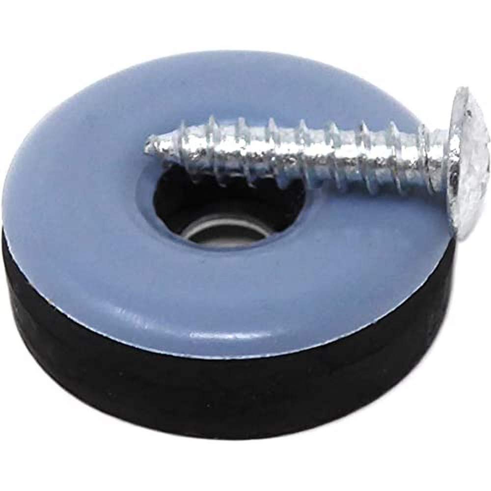 Adsamm PTFE-S-GR-25-32 PTFE-S-GR-25 32 x ślizgacz PTFE, ze śrubą, szaro-niebieski, Ø 25 mm