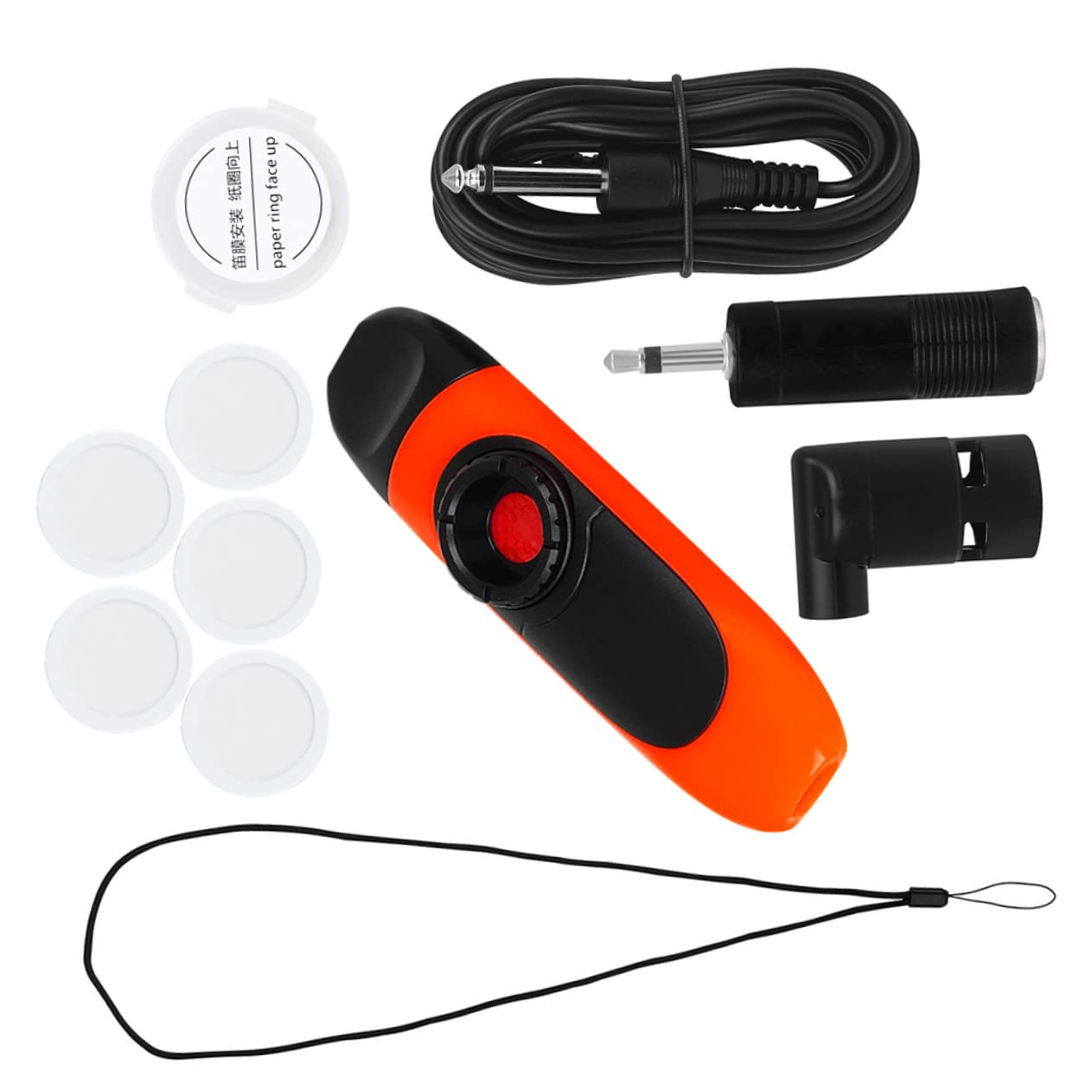 Toyvian Kazoo zestaw 2 narzędzi do mycia rąk dla dzieci, elektryczne instrumenty muzyczne Kazoo, instrumenty muzyczne, adaptor, instrumenty ustne, kazoo, dla dorosłych, ABS, kolor czerwony