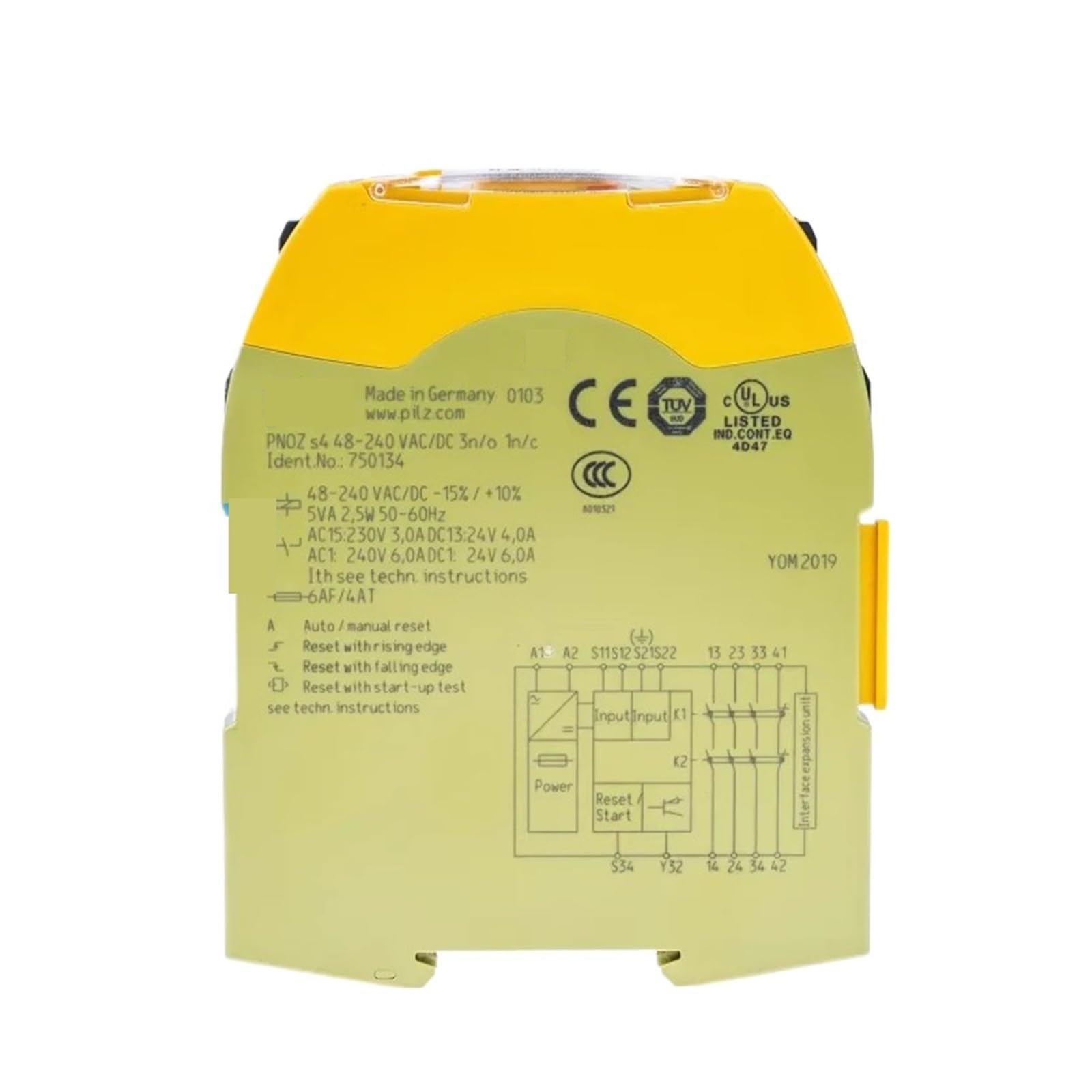OSHZIKJII PNOZ S4 750104 751104 750134 PNOZ S4.1 750124 751154 PNOZ S5 751105 750105 750135 safety relay(PNOZ S4.1 751154)