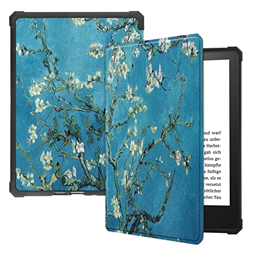 NUPO Hülle für Kindle Paperwhite (11. Generation - 2021) 6,8 Zoll, PU Lederhülle Cover Soft TPU Rückseite Abdeckung Schutzhülle Tasche Auto Sleep/Wake für Amazon Kindle Paperwhite 2021, color07 Cover