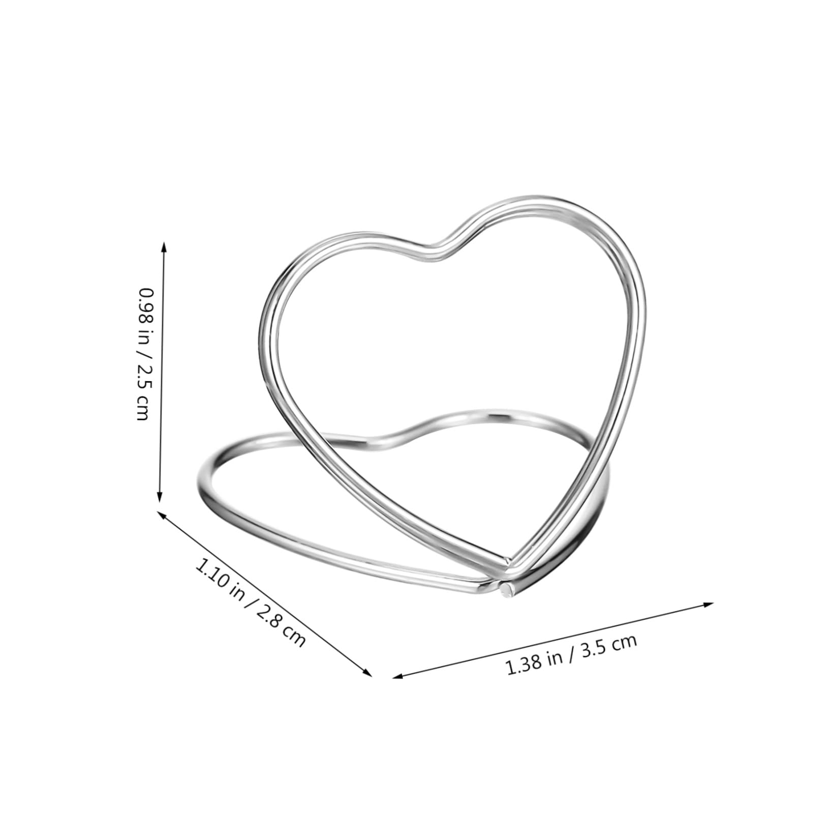 48piezas Soporte de Número de Mesa Porta Tarjetas de Escritorio Forma de Corazón Clips para Fotos Porta Notas para Eventos para Fiestas Bodas y Reuniones Familiares