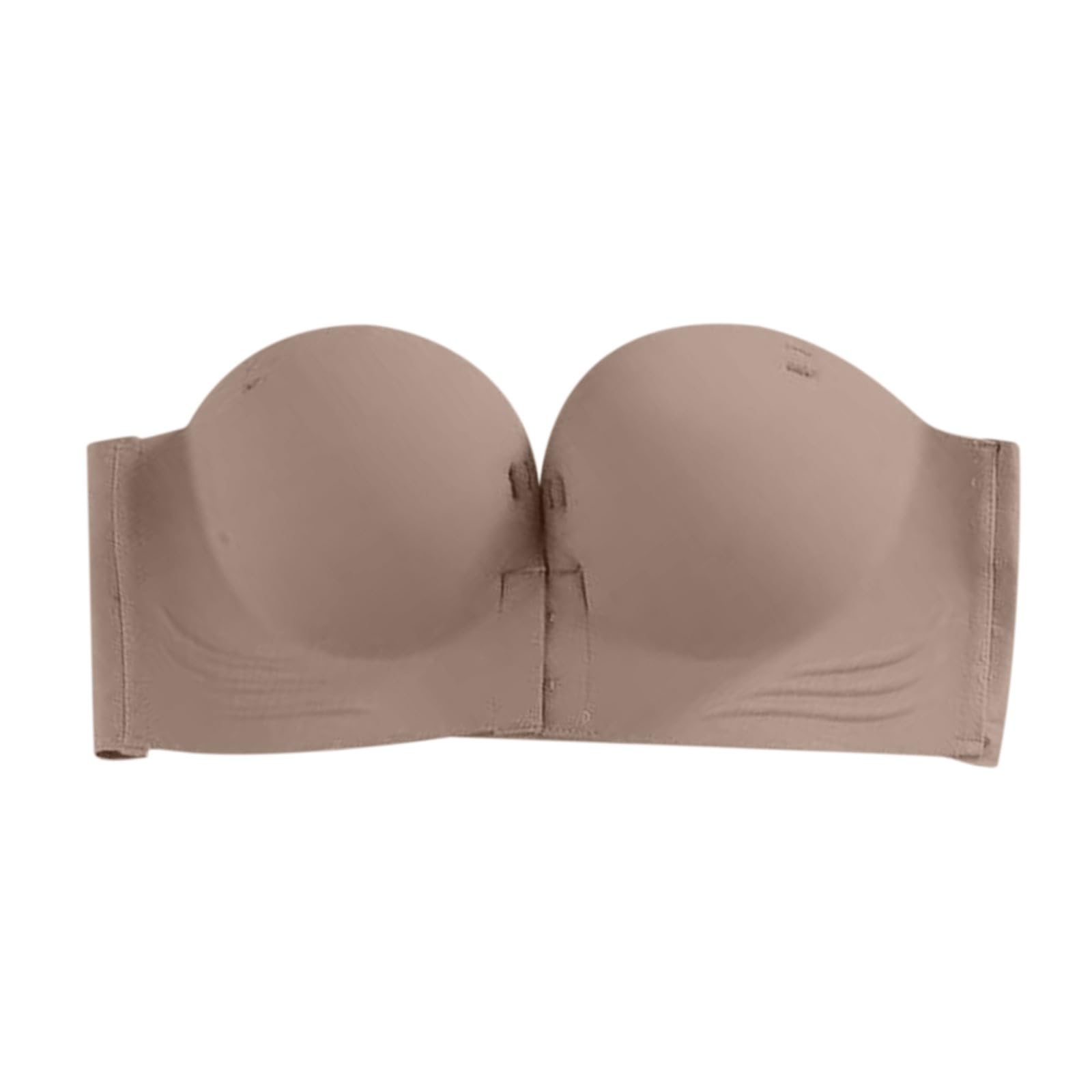 YSJNHX Biustonosz Bandeau Damski wyściełany Push Up Bezszwowe topy Niski tył Duże sportowe UK Plus rozmiar biust Bestie Moda Miękki komfort Wbudowane biustonosze