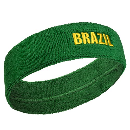 Image of Suddora Country Headband & Wristbands Set (Includes 2 Wrist & 1 Head Sweatband), Highly Moisture Wicking