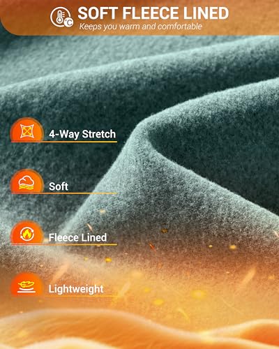 G Gradual Men's Fleece Hoodie Long Sleeve Athletic Workout Shirts(Beryl Green Heather,S) - image 4