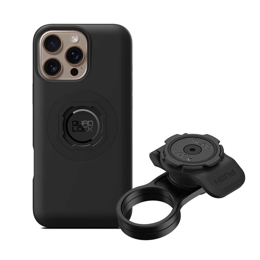 iPhone 16Pro QUAD LOCK ハンドルバー用マウントセット Amazon.co.jp