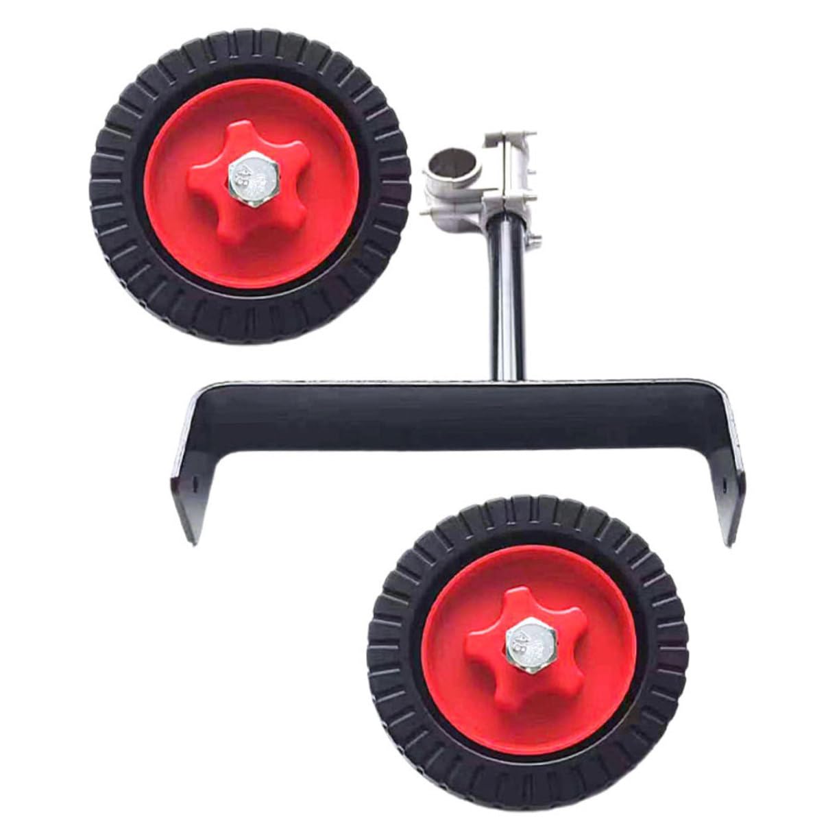 Toddmomy Ruedas de Soporte para Cortacésped Repuesto de Alta Adaptabilidad Accesorios de para Transporte de Cortadoras Ruedas de Camión de Mano para Cortacésped Parte de Reparación Duradera