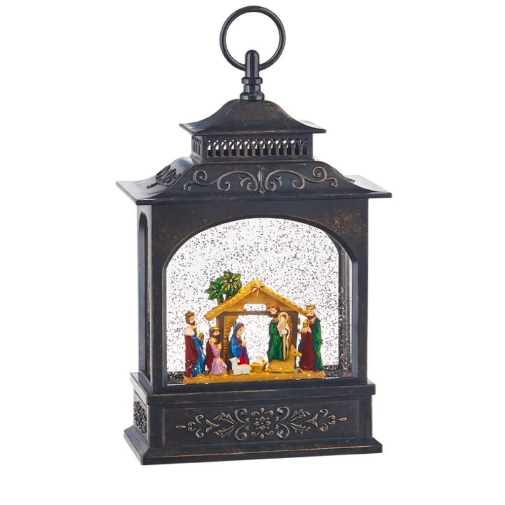 Raz Imports 11" Nativity Lighted Water Lantern