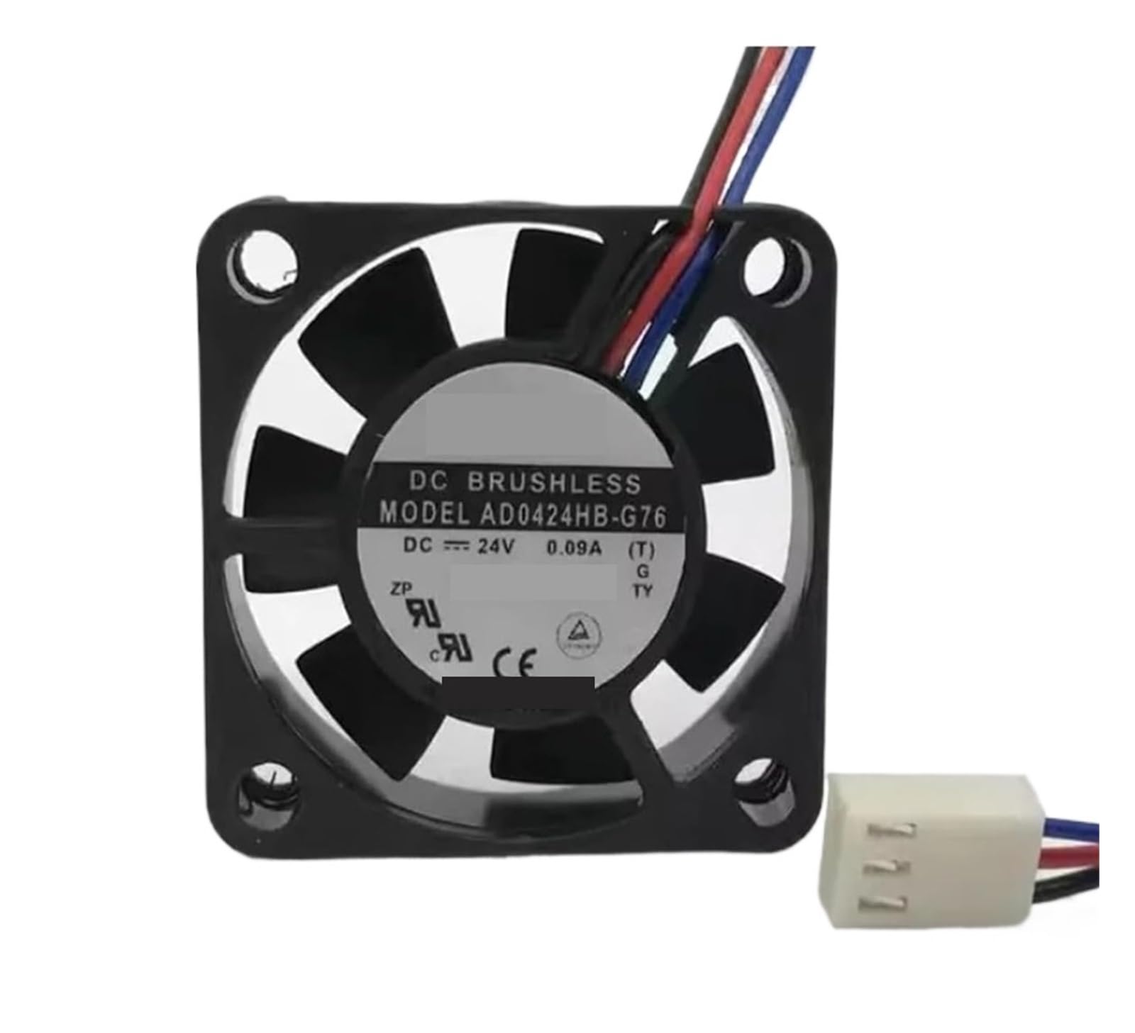 YMUGUEGH AD0424HB-G76 4010 4CM DC24V 0.09A 3-wire cooling Fan(Two-wire)