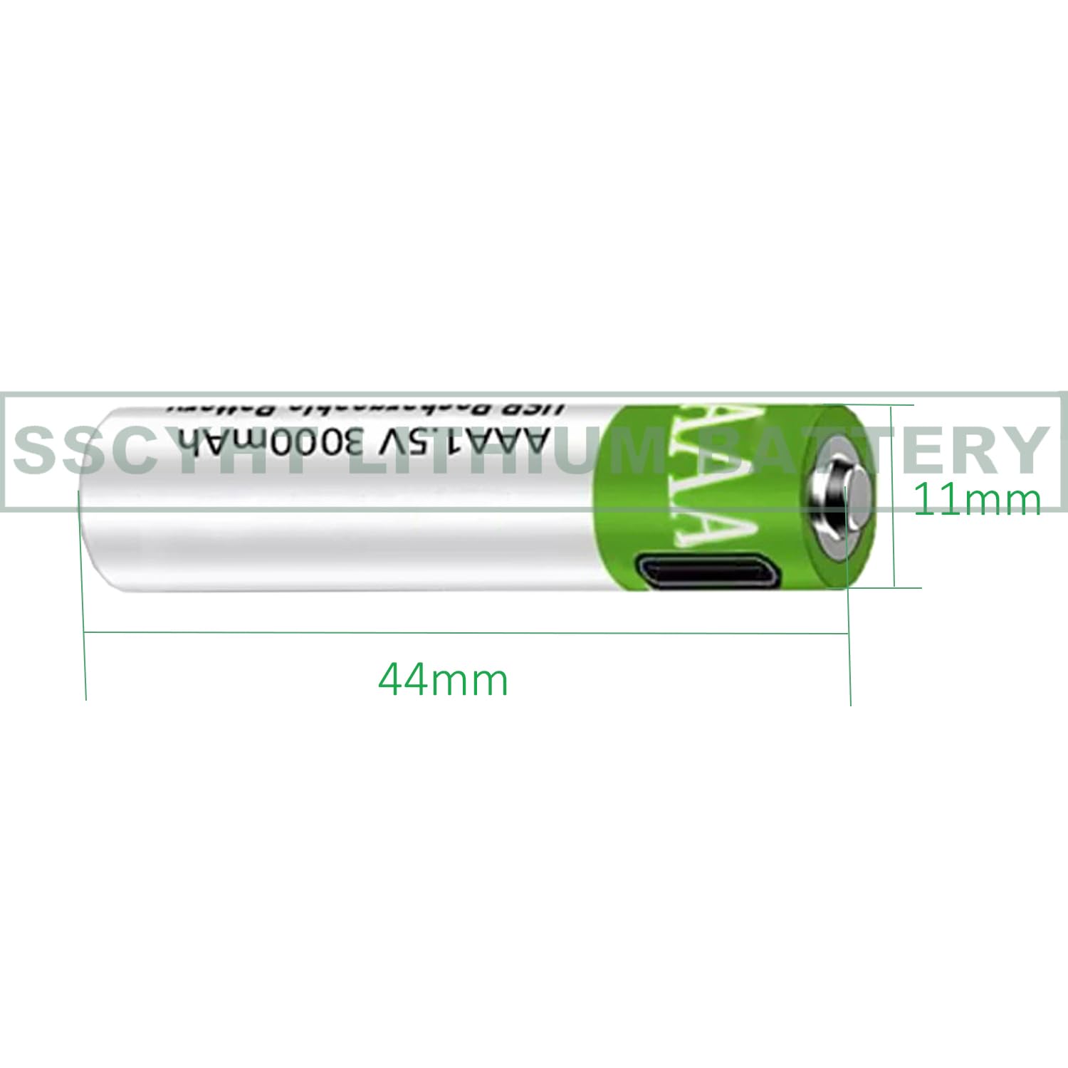 Batteria agli ioni di Litio AAA da 1,5 V a Ricarica Rapida 3000 mAh di Grande capacità con Cavo USB Batteria Ricaricabile Batteria al Litio Riutilizzabile 1200 Volte,3pcs 1.5v3000mah